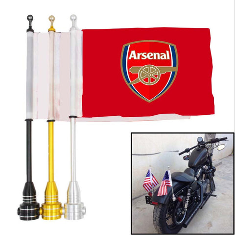 Arsenal Premier League Motocycle Rack Pole Flag