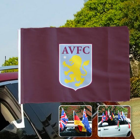 Aston Villa Premier League Car SUV Automobile Window Flag
