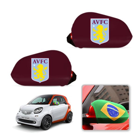 Aston Villa Premier League Car Mirror Covers Side Rear-View Elastic