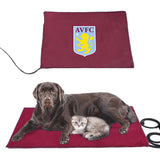 Aston Villa Premier League Pet Heating Pad Constant Heated Mat