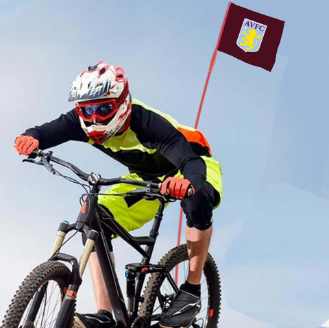 Aston Villa Premier League Bicycle Bike Rear Wheel Flag