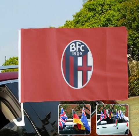 Bologna Serie A Bandiera del finestrino dell'auto