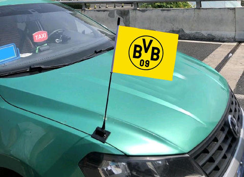 Borussia Dortmund Bundesliga Autohaubenflagge