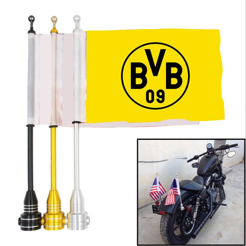 Borussia Dortmund Bundesliga Motorrad-Gepäckträger-Flagge