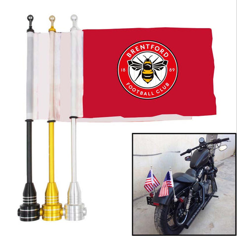 Brentford Premier League Motocycle Rack Pole Flag