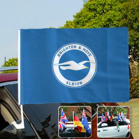Brighton Hove Albion Premier League Car SUV Automobile Window Flag
