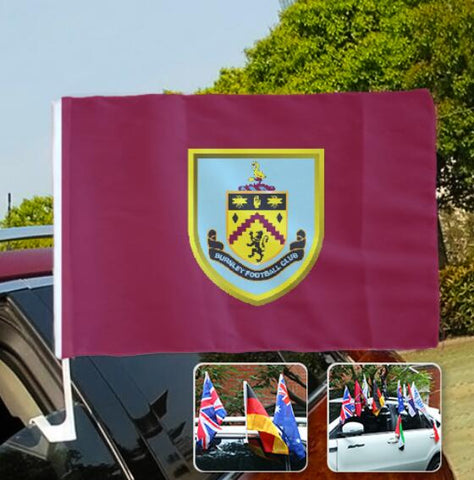 Burnley Premier League Car SUV Automobile Window Flag