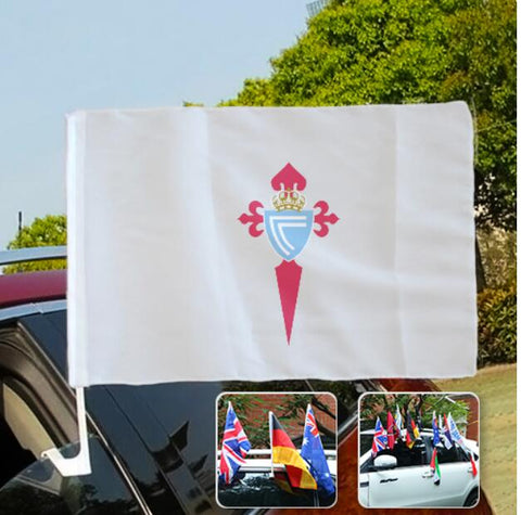 Celta de Vigo La Liga Bandera de la ventanilla del coche