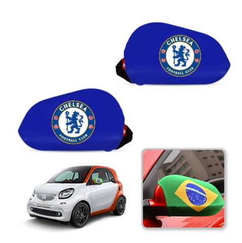 Chelsea Premier League Car Mirror Covers Side Rear-View Elastic