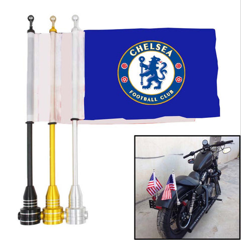 Chelsea Premier League Motocycle Rack Pole Flag