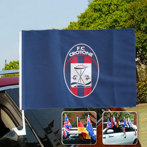 Crotone Serie A Bandiera del finestrino dell'auto