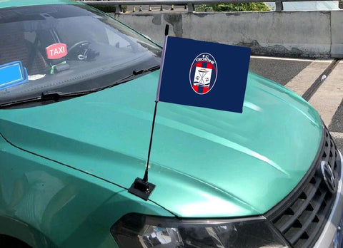 Crotone Serie A Bandiera sul cofano dell'auto