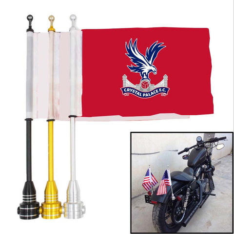 Crystal Palace Premier League Motocycle Rack Pole Flag