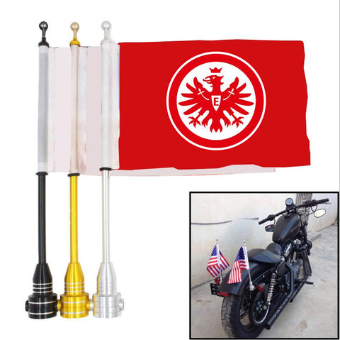 Eintracht Frankfurt Bundesliga Motorrad-Gepäckträger-Flagge