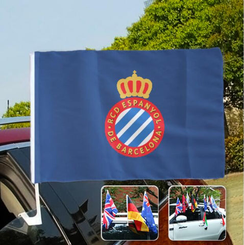 Espanyol La Liga Bandera de la ventanilla del coche