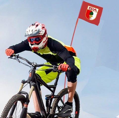 FC Augsburg Bundesliga Fahrrad Fahrrad Hinterrad Flagge