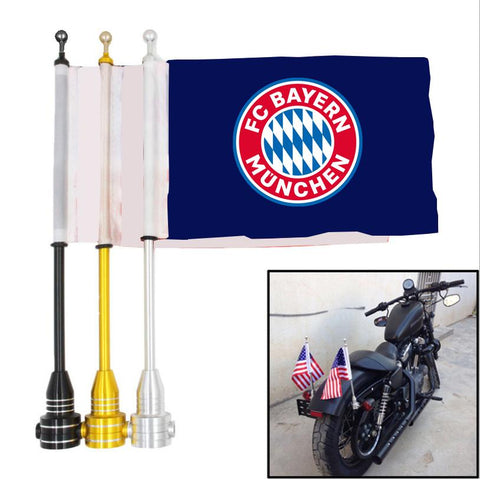 FC Bayern München Bundesliga Motorrad-Gepäckträger-Flagge