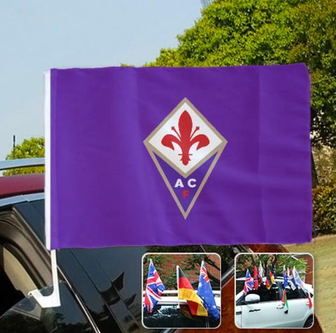 Fiorentina Serie A Bandiera del finestrino dell'auto