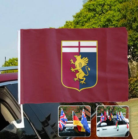 Genoa Serie A Bandiera del finestrino dell'auto