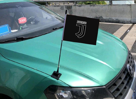 Juventus Serie A Bandiera sul cofano dell'auto