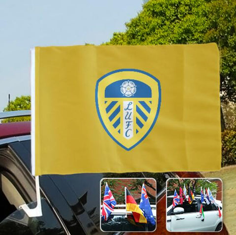 Leeds United Premier League Car SUV Automobile Window Flag