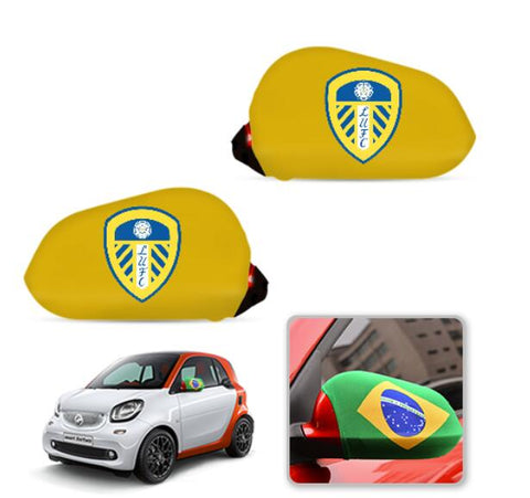 Leeds United Premier League Car Mirror Covers Side Rear-View Elastic