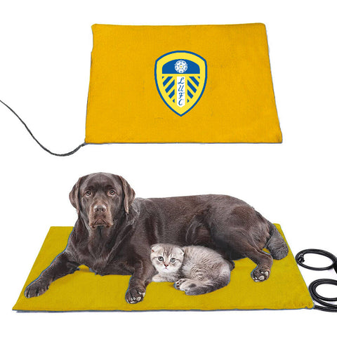 Leeds United Premier League Pet Heating Pad Constant Heated Mat