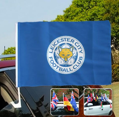 Leicester City Premier League Car SUV Automobile Window Flag