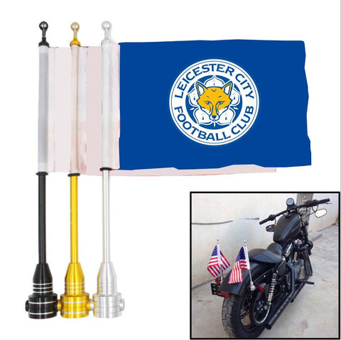 Leicester City Premier League Motocycle Rack Pole Flag