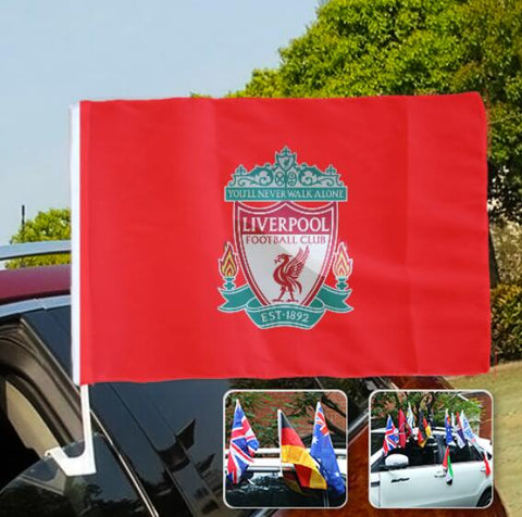 Liverpool Premier League Car SUV Automobile Window Flag