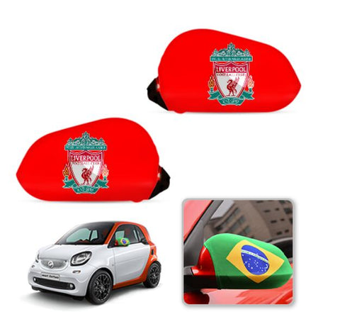 Liverpool Premier League Car Mirror Covers Side Rear-View Elastic