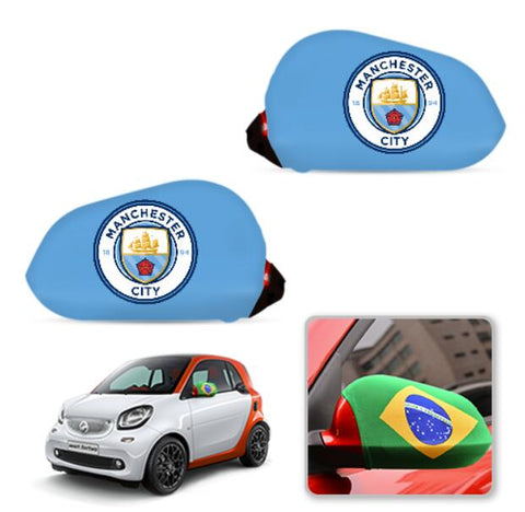 Manchester City Premier League Car Mirror Covers Side Rear-View Elastic