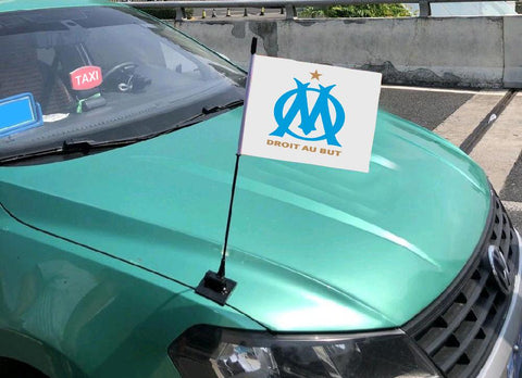 Marseille Ligue-1 Drapeau de capot de voiture