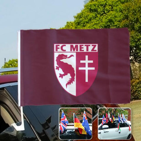 Metz Ligue-1 Drapeau de fenêtre de voiture