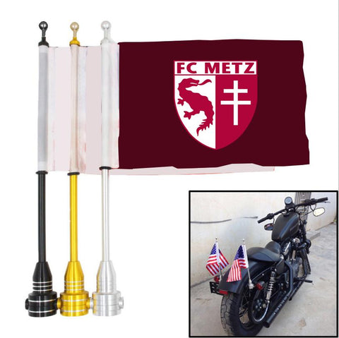 Metz Ligue-1 Drapeau de poteau de support de moto