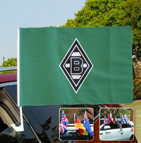 Mönchengladbach Bundesliga Autofenster flagge