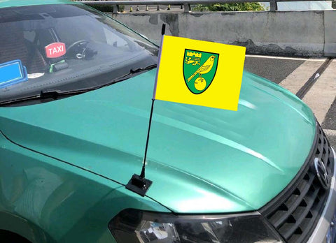 Norwich City Premier League Car Hood Flag