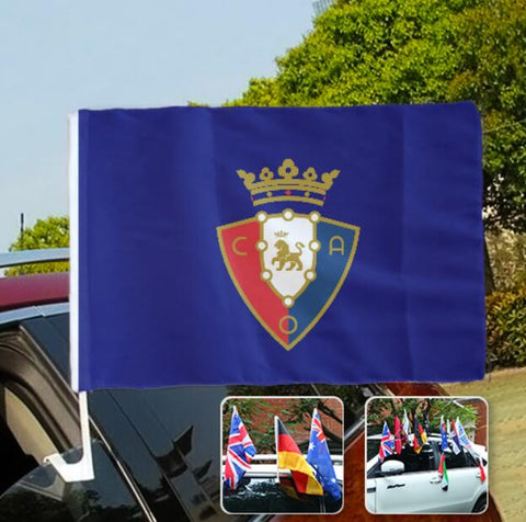 Osasuna La Liga Bandera de la ventanilla del coche