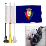 Osasuna La Liga Bandera de poste de bastidor de motocicleta