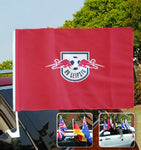 RB Leipzig Bundesliga Autofenster flagge