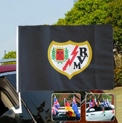 Rayo Vallecano La Liga Bandera de la ventanilla del coche