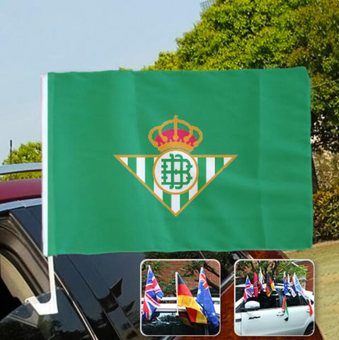 Real Betis La Liga Bandera de la ventanilla del coche