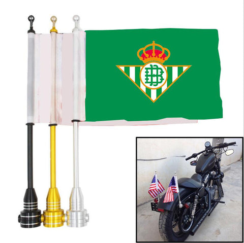 Real Betis La Liga Bandera de poste de bastidor de motocicleta