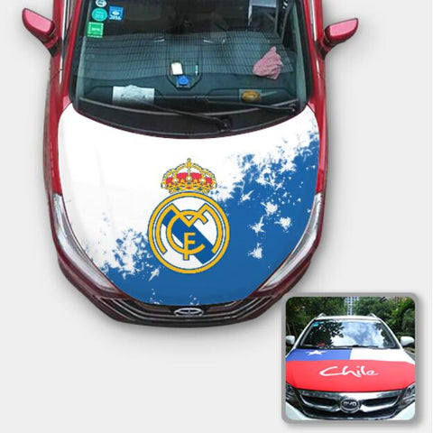 Real Madrid La Liga Cubierta del capó del coche