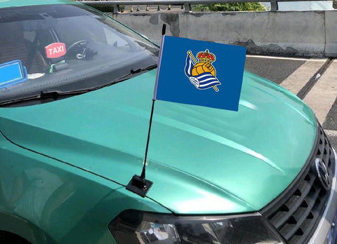Real Sociedad La Liga Bandera del capó del coche