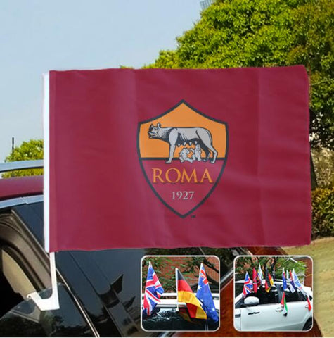 Roma Serie A Bandiera del finestrino dell'auto