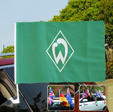 SV Werder Bremen Bundesliga Autofenster flagge