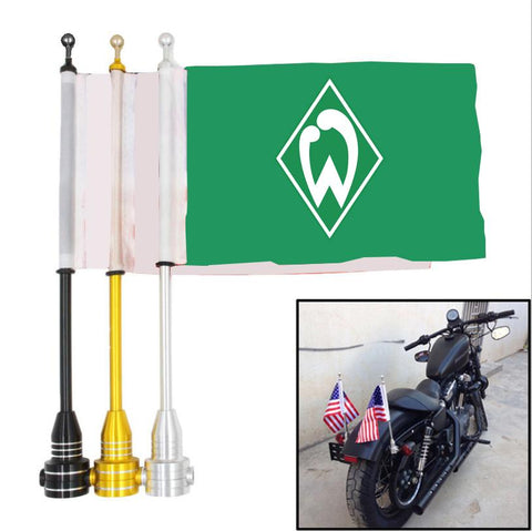 SV Werder Bremen Bundesliga Motorrad-Gepäckträger-Flagge