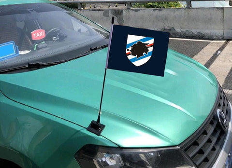 Sampdoria Serie A Bandiera sul cofano dell'auto