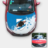 Sampdoria Serie A Copertura del cofano dell'auto